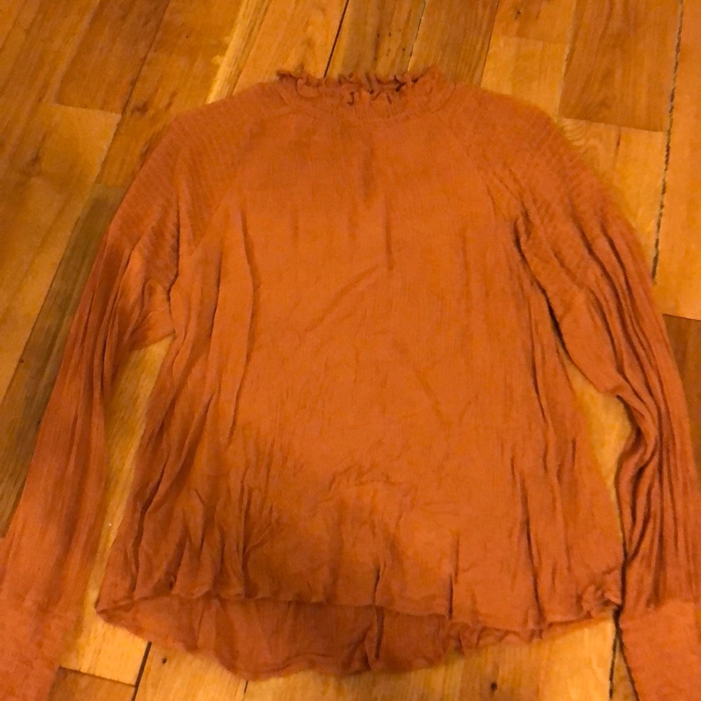 Burnt orange blouse